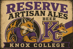 Knox College Fox Reserve Artisan Ales Vintage-Style Wall Art