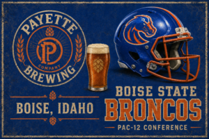 Boise State Broncos Boise Idaho Brewing Wall Art