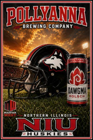Pollyanna Brewing Company NIU Huskies Football Poster