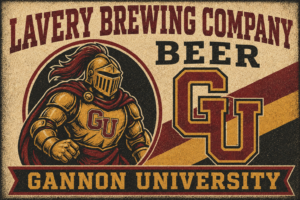 Gannon University Knight Brewery Beer Vintage-Style Wall Art
