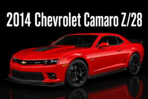 2014 Chevrolet Camaro Z/28 Red Sports Car Wall Art