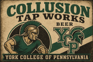 York College of Pennsylvania Tap Works Beer Wall Art