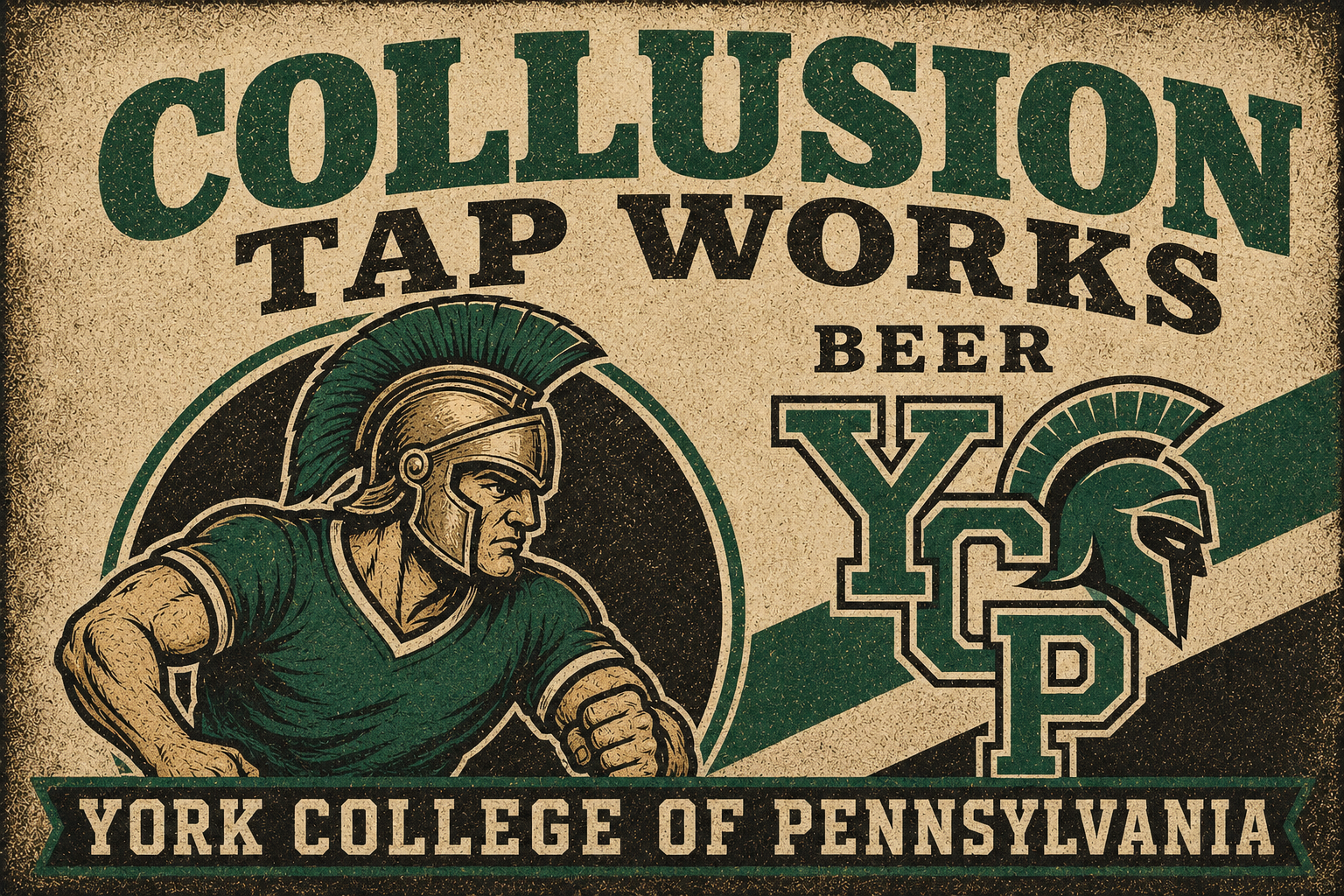 York College of Pennsylvania Tap Works Beer Wall Art