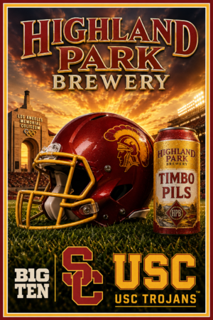 Highland Park Brewery USC Trojans Football Poster