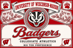 Wisconsin Badgers Collegiate Athletics Vintage-Style Wall Art