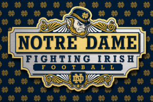Notre Dame Fighting Irish Football Leprechaun Wall Art