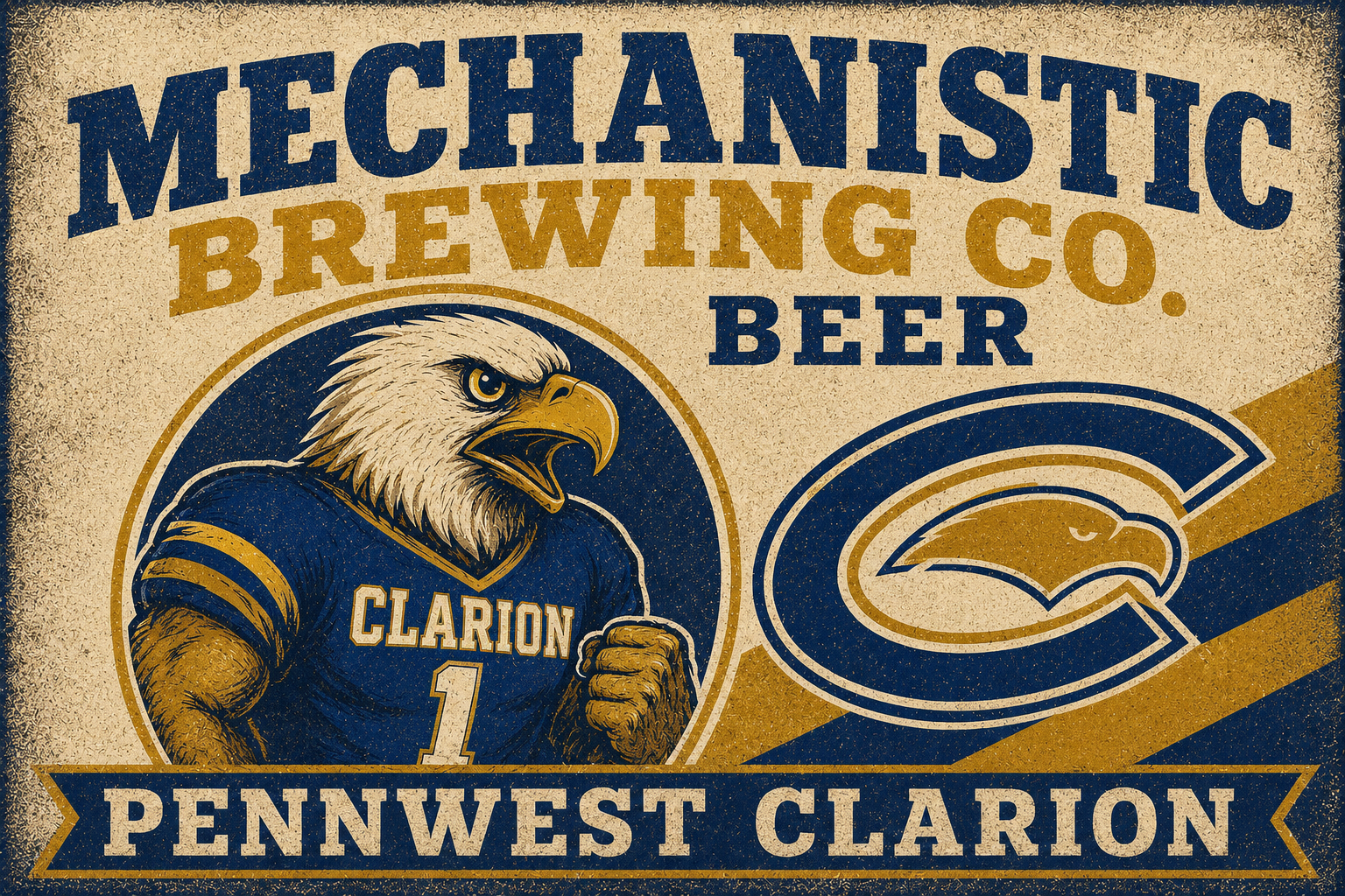 Mechanical Brewing Co. PennWest Clarion Eagle Wall Art