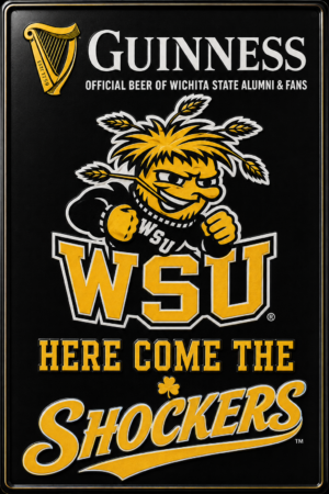 Guinness Wichita State Shockers Wall Sign
