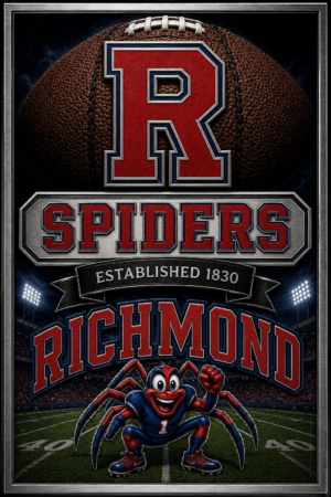 Richmond Spiders Football Mascot Stadium Wall Art