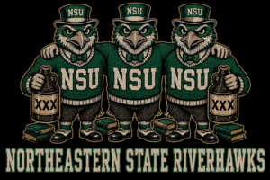 NSU Riverhawks Trio Vintage-Style Graphic Wall Art