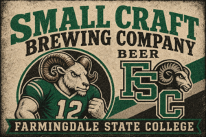 Small Craft Brewing Company Ram Beer Vintage-Style Wall Art