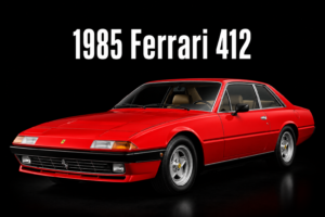 1985 Ferrari 412 Red Sports Car Wall Art