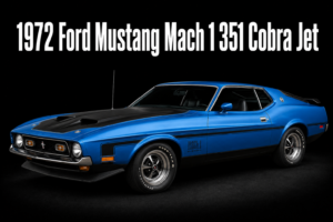 1972 Ford Mustang Mach 1 351 Cobra Jet Wall Art