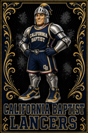 California Baptist Lancers Knight Graphic Wall Art