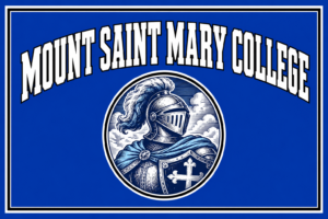 Mount Saint Mary College Knight Blue Wall Art