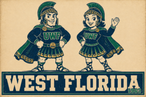 West Florida 1963 UWF Vintage-Style Mascot Poster
