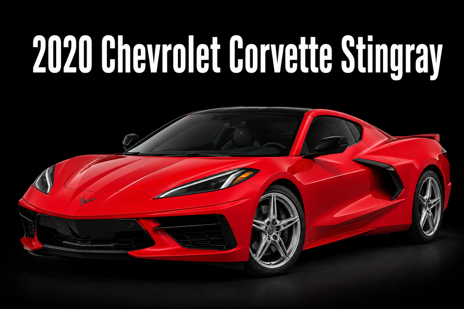 2020 Chevrolet Corvette Stingray Red Sports Car Wall Art