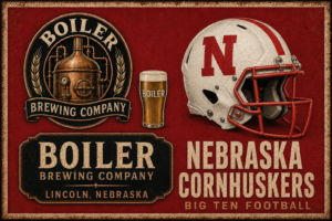 Boiler Brewing Company Nebraska Cornhuskers Football Wall Art