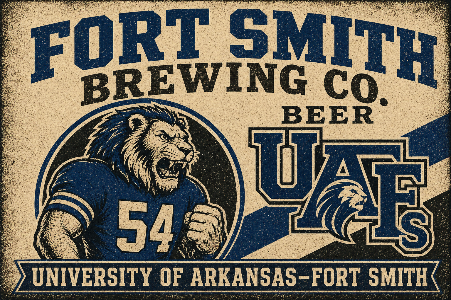 Fort Smith Brewing Co. Lion 54 Collegiate Wall Art