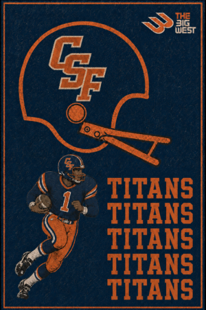 SF Titans Football Vintage-Style Graphic Wall Art