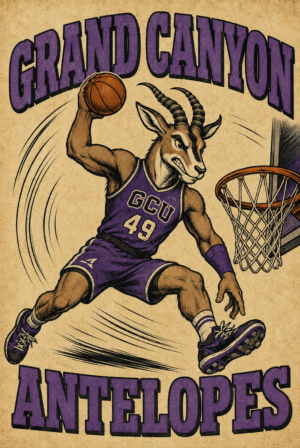 Grand Canyon Antelopes Basketball Kangaroo Wall Art