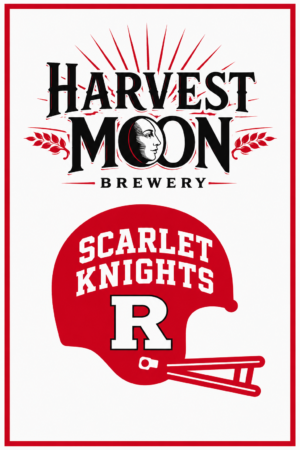 Harvest Moon Brewery Scarlet Knights Helmet Wall Art