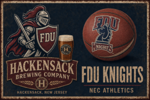 FDU Knights Hackensack Brewing Co. Vintage Style Wall Art