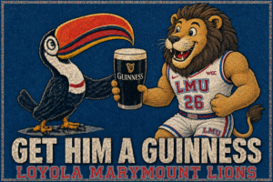 Loyola Marymount Lions Toucan and Lion Graphic Wall Art