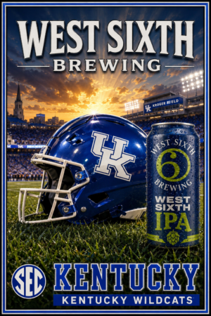 West Sixth Brewing Kentucky Football Poster-Style Wall Art