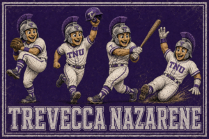 Trevecca Nazarene TNU Baseball Team Illustration