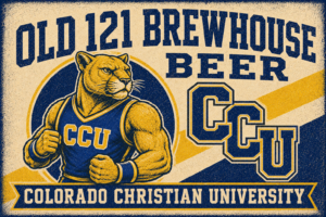 Old 121 Brewhouse Colorado Christian University Bear Wall Art