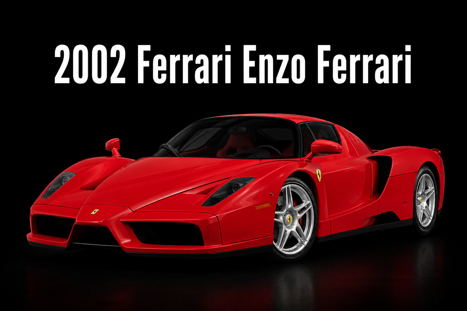 2002 Ferrari Enzo Ferrari Red Supercar Wall Art