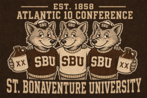 SBU Wolf Trio Atlantic 10 Conference Wall Art