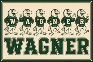 Vintage-Style Wagner Eagle Mascot Wall Art