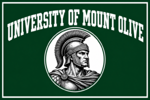 University of Mount Olive Spartan Warrior Green Wall Art