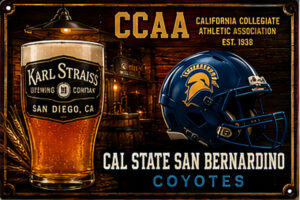 Cal State San Bernardino Coyotes Brewery-Style Wall Sign