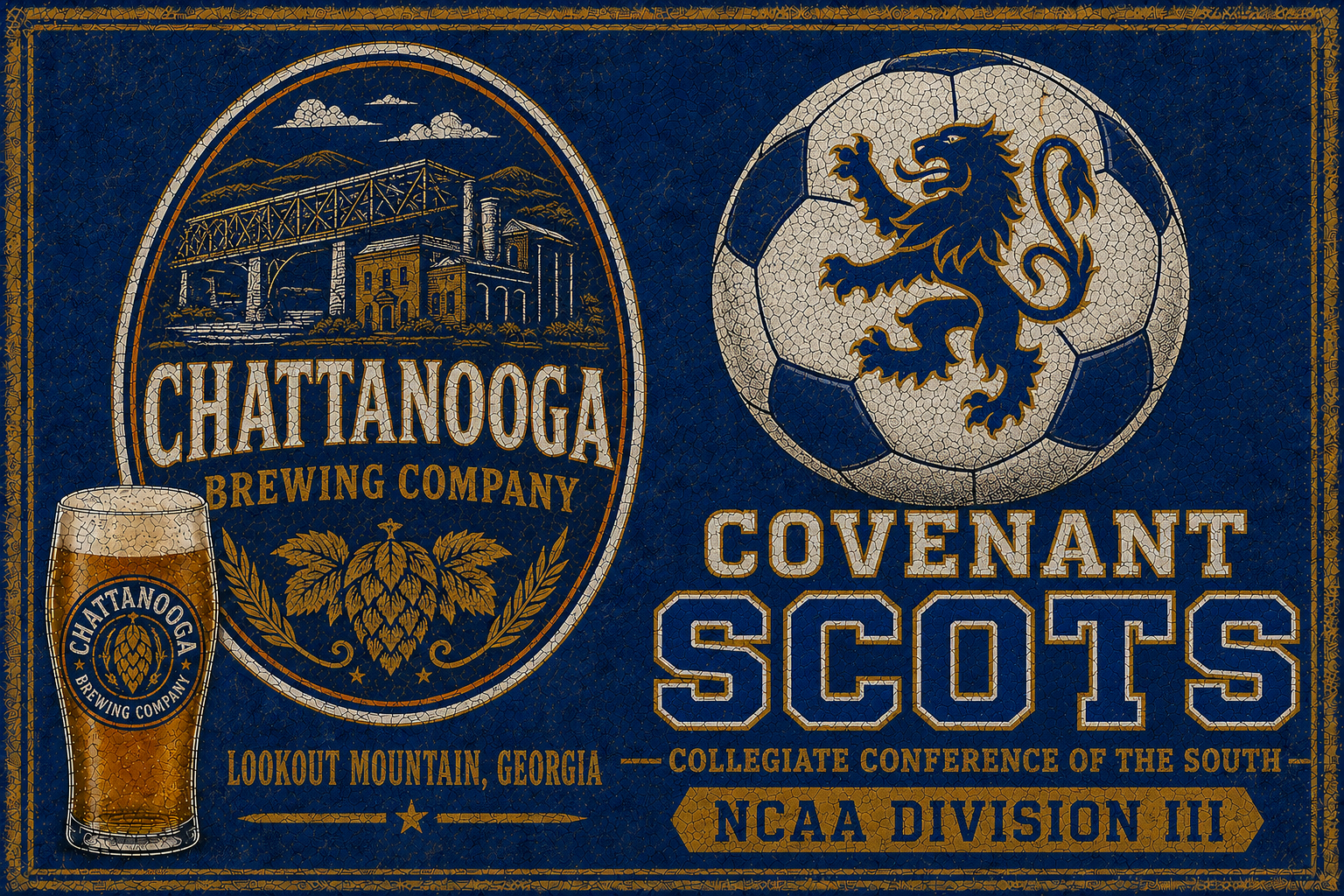 Chattanooga Brewing Company Covenant Scots Vintage-Style Wall Art