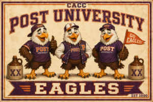 Post University Eagles Vintage-Style Eagle Wall Art