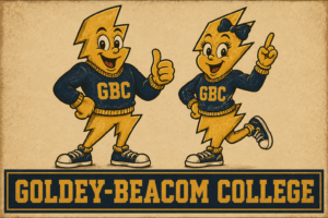 Goldy-Beacom College GBC Lightning Mascots Wall Art