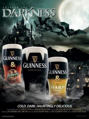 Guinness Unleash the Darkness Gothic Beer Poster