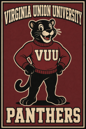 Virginia Union University Panthers Vintage-Style Wall Art