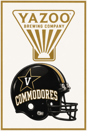 Yazoo Brewing Company Commodores Helmet Wall Art