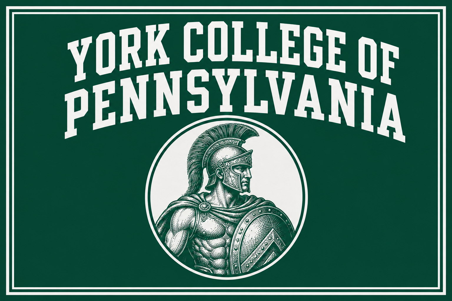 York College of Pennsylvania Spartan Wall Art
