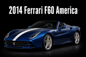 2014 Ferrari F60 America Blue Sports Car Wall Art