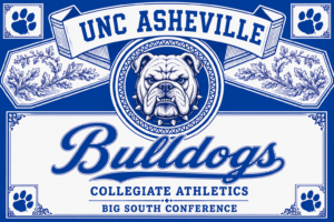UNC Asheville Bulldogs Blue and White Collegiate Wall Art