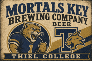 Mortalskey Brewing Company Thiel College Bobcat Wall Art