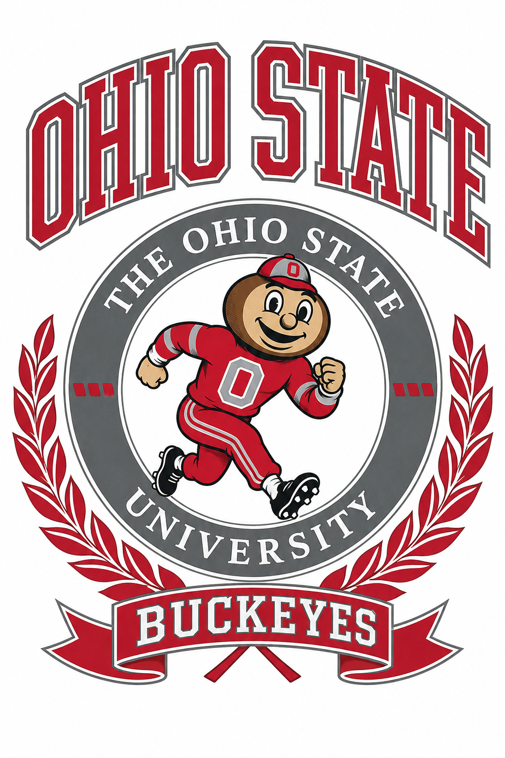 Ohio State Buckeyes Mascot Themed Wall Art Design