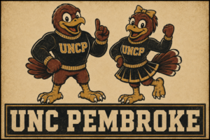 UNC Pembroke Bird Mascots Vintage-Inspired Wall Art