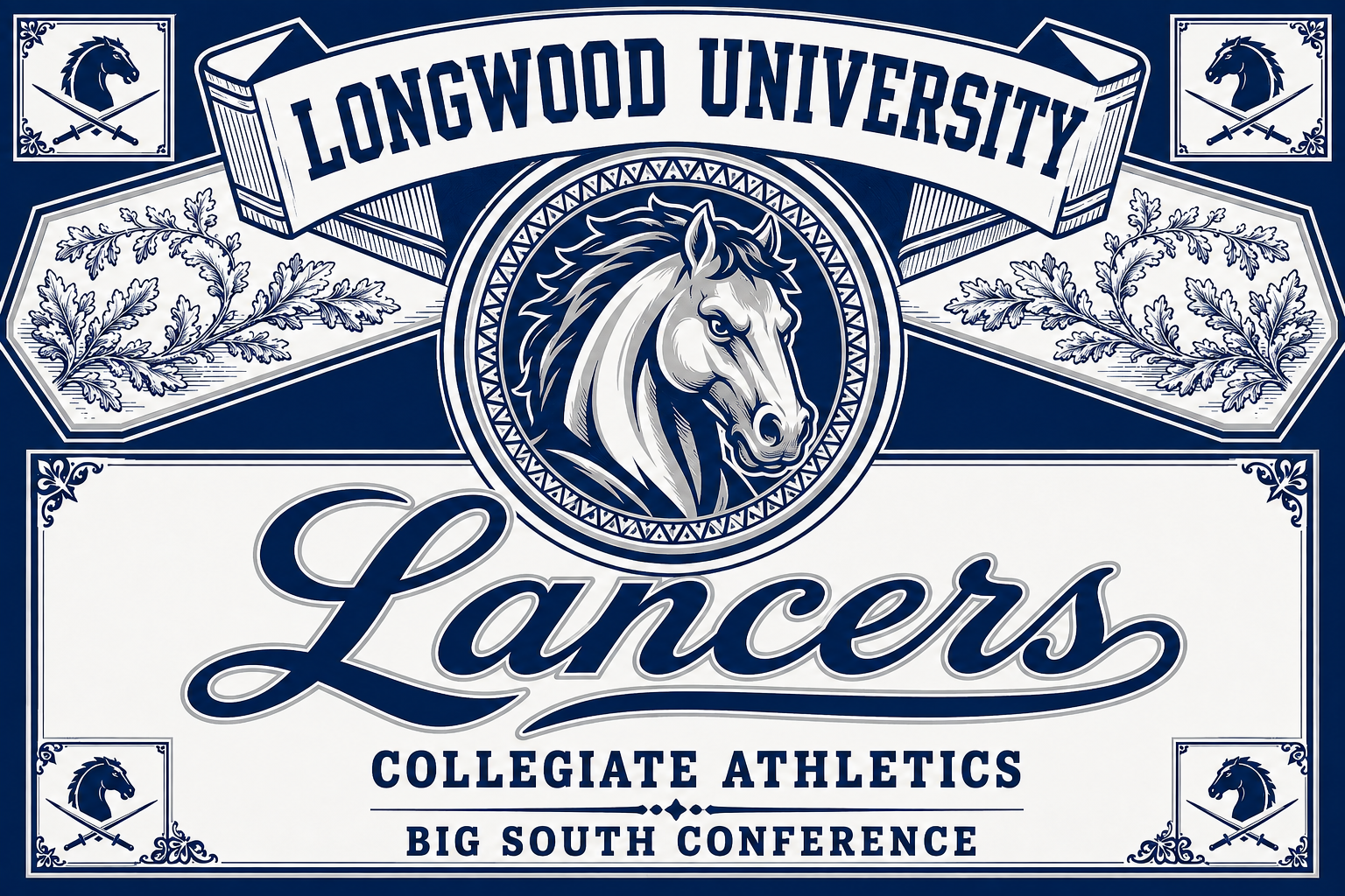 Longwood University Lancers Collegiate Athletics Wall Art