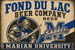 Marian University Sabres Fond Du Lac Beer Company Wall Art